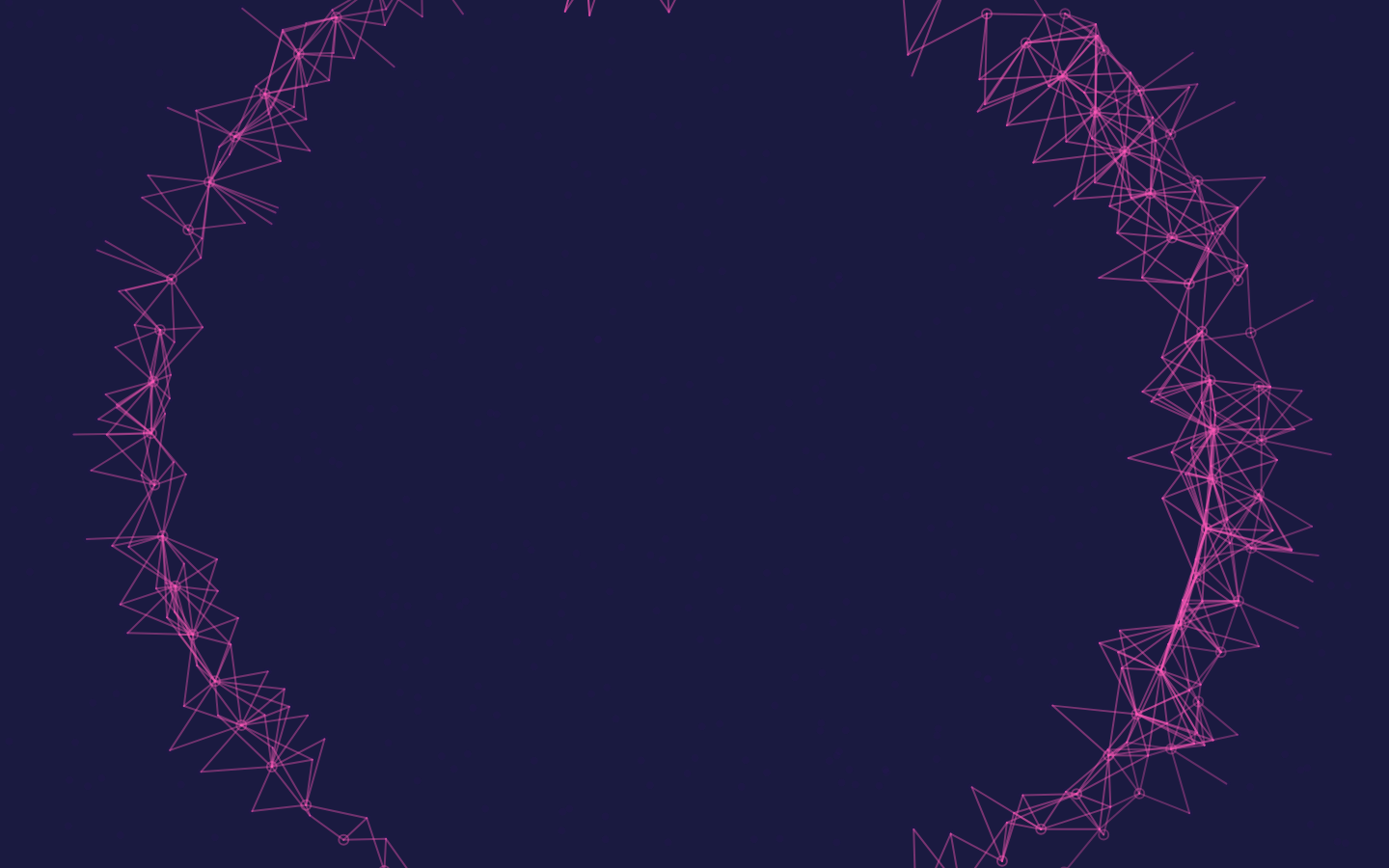 Cuncuna: magenta line plexus shaped as a ring over a purple background